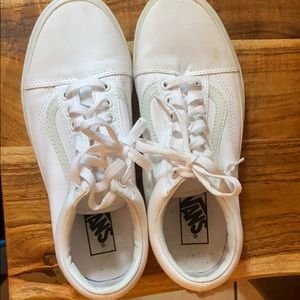 White old skool vans